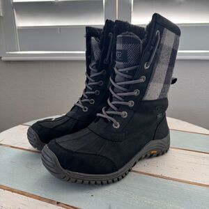 UGG Black and Gray Winter Boots